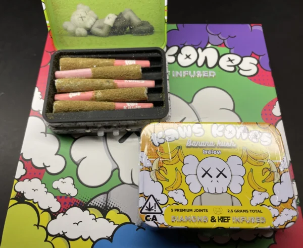 KAWS KONES MINI PRE-ROLLS (BANANA KUSH)
